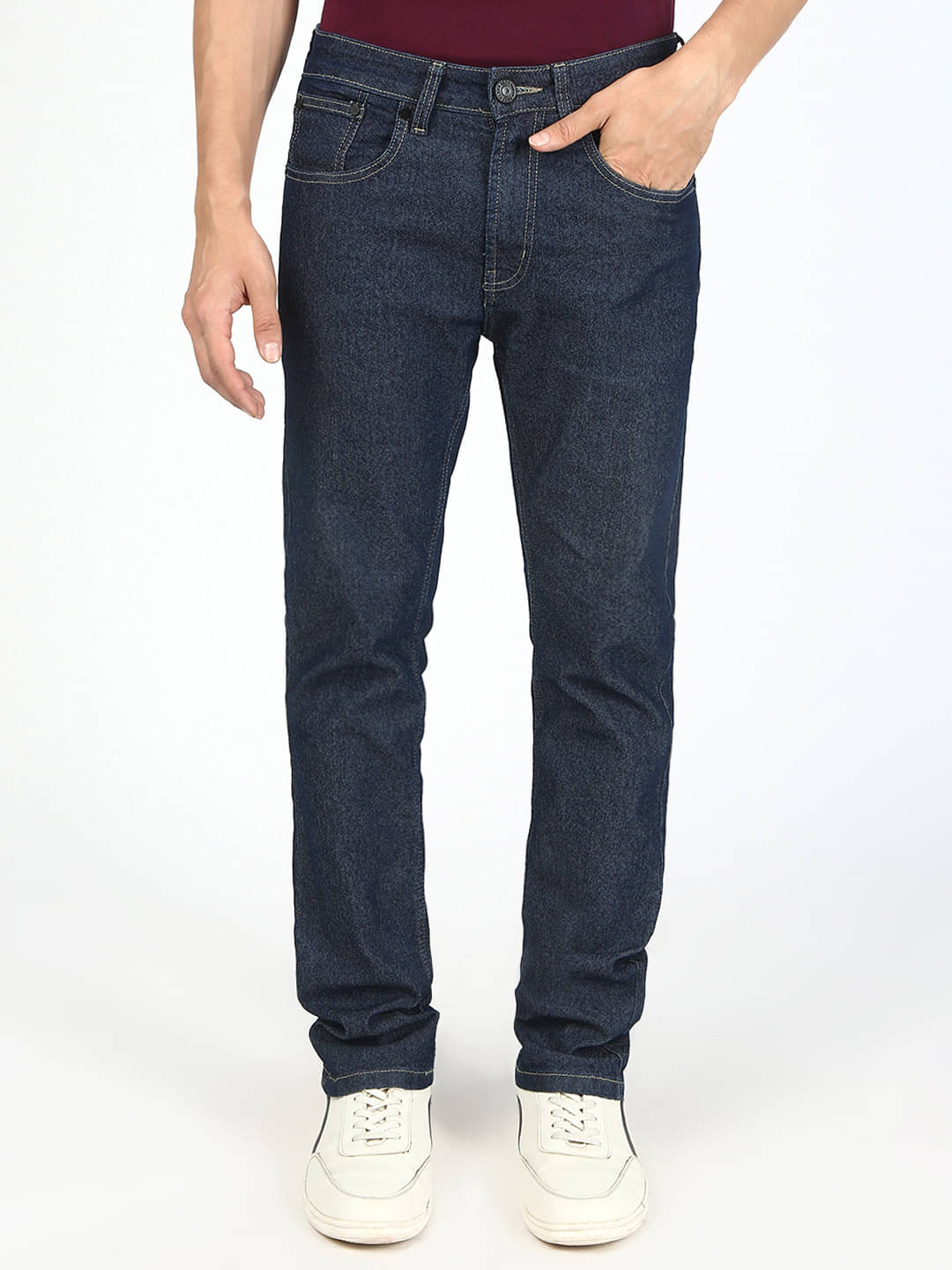 Bene Kleed Slim Fit Clean Look Men's Jeans - Dark Blue ( Pack of 1 ) Bene Kleed Slim Fit Clean Look Men's Jeans - Dark Blue ( Pack of 1 )