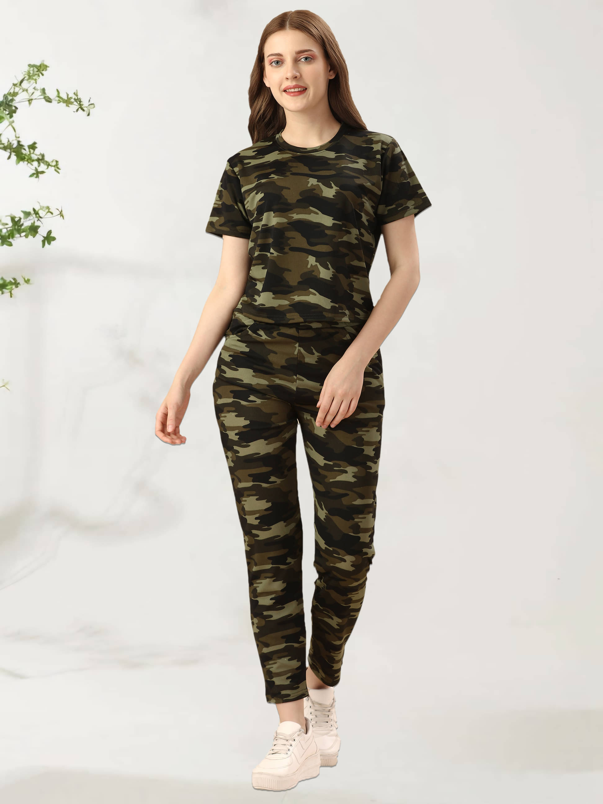     			CUBIQ Multi Color Cotton Blend Printed Tracksuit - Pack of 1