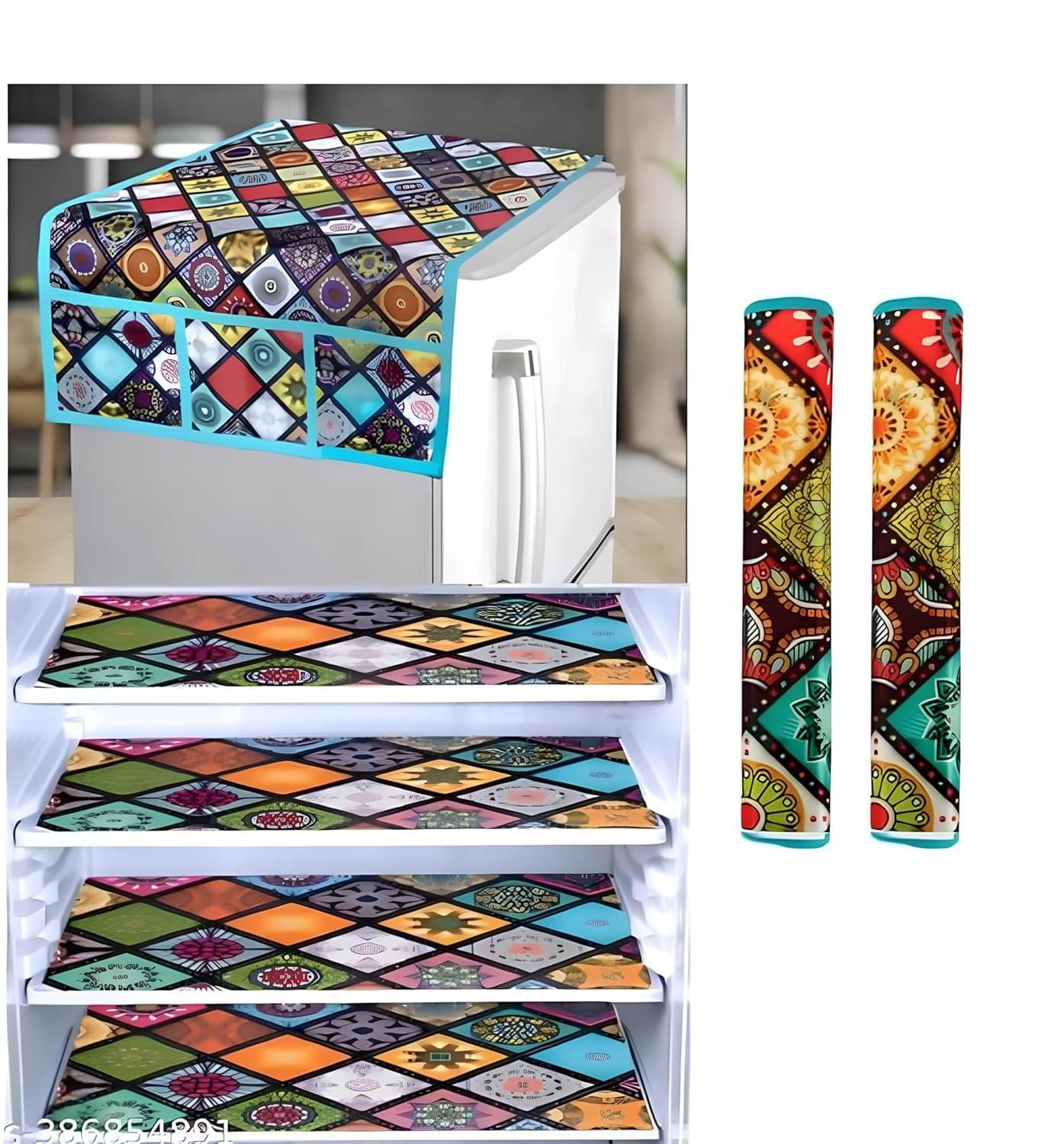 CreadCraft PVC Solid Fridge Mat & Cover ( 20 32 ) Pack of 1 - Multicolor     			CreadCraft PVC Solid Fridge Mat & Cover ( 20 32 ) Pack of 1 - Multicolor