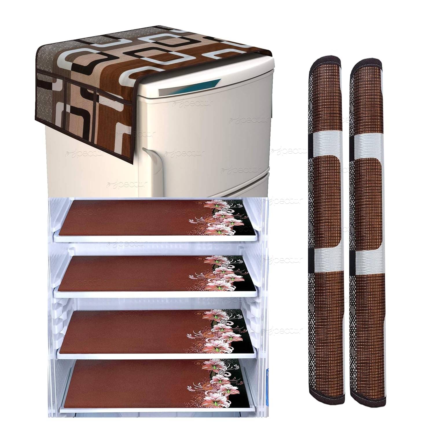     			CreadCraft PVC Solid Fridge Mat & Cover ( 20 32 ) Pack of 1 - Multicolor