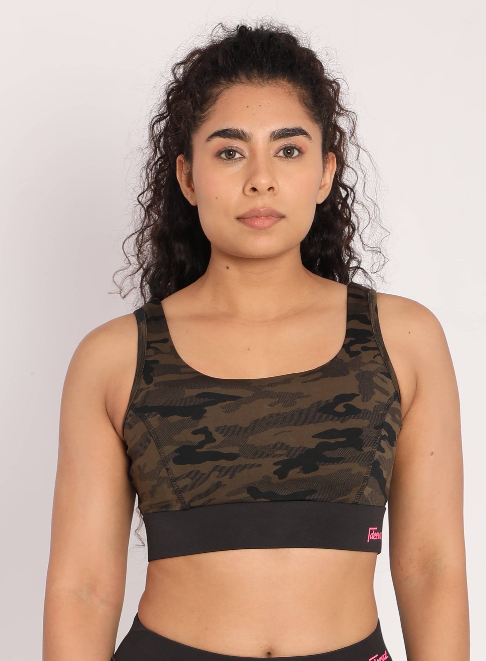     			Deevaz Multi Color Polyester Non Padded Women's Sports Bra ( Pack of 1 )