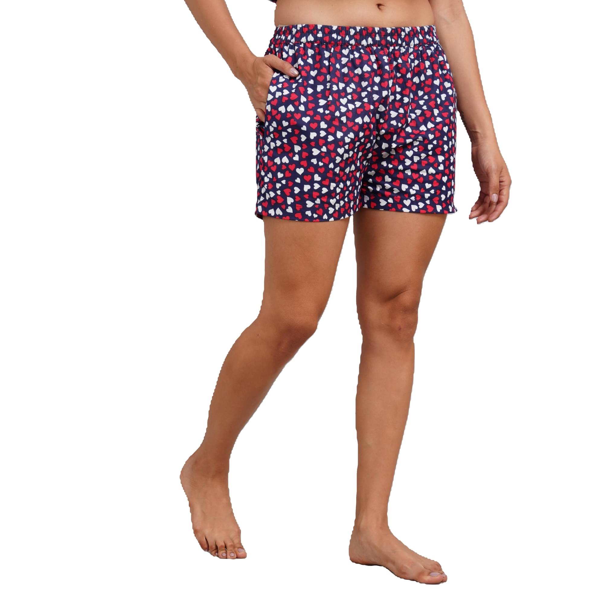     			Dwears Cotton Hot Pants - Blue Single