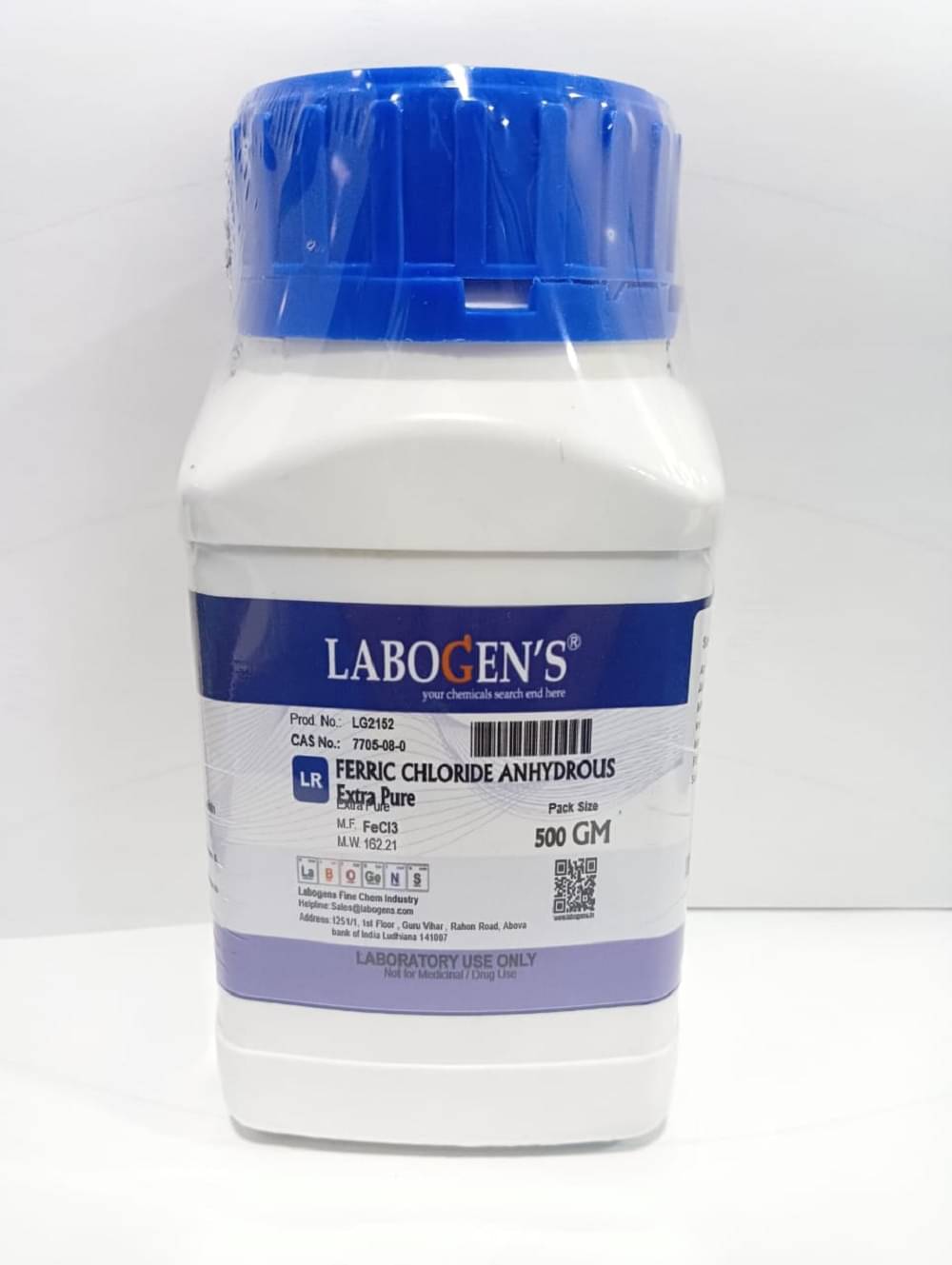     			FERRIC CHLORIDE ANHYDROUS EXTRA PURE 500GM