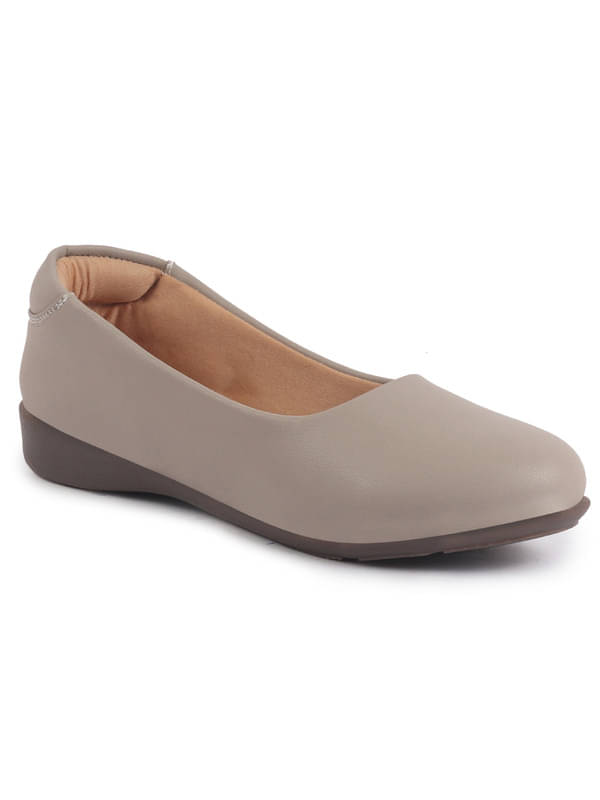     			Fausto Grey Melange Women's Casual Ballerinas