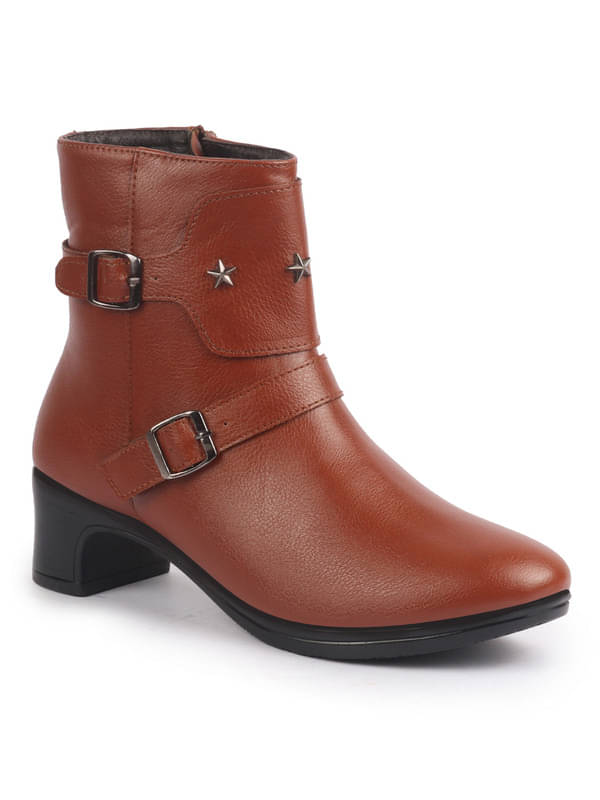     			Fausto Tan Women's Ankle Length Boots