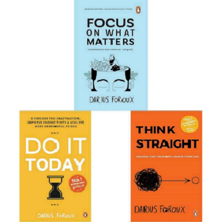     			Focus What Matters +DoIt Today+Think Straight By Darius Foroux
