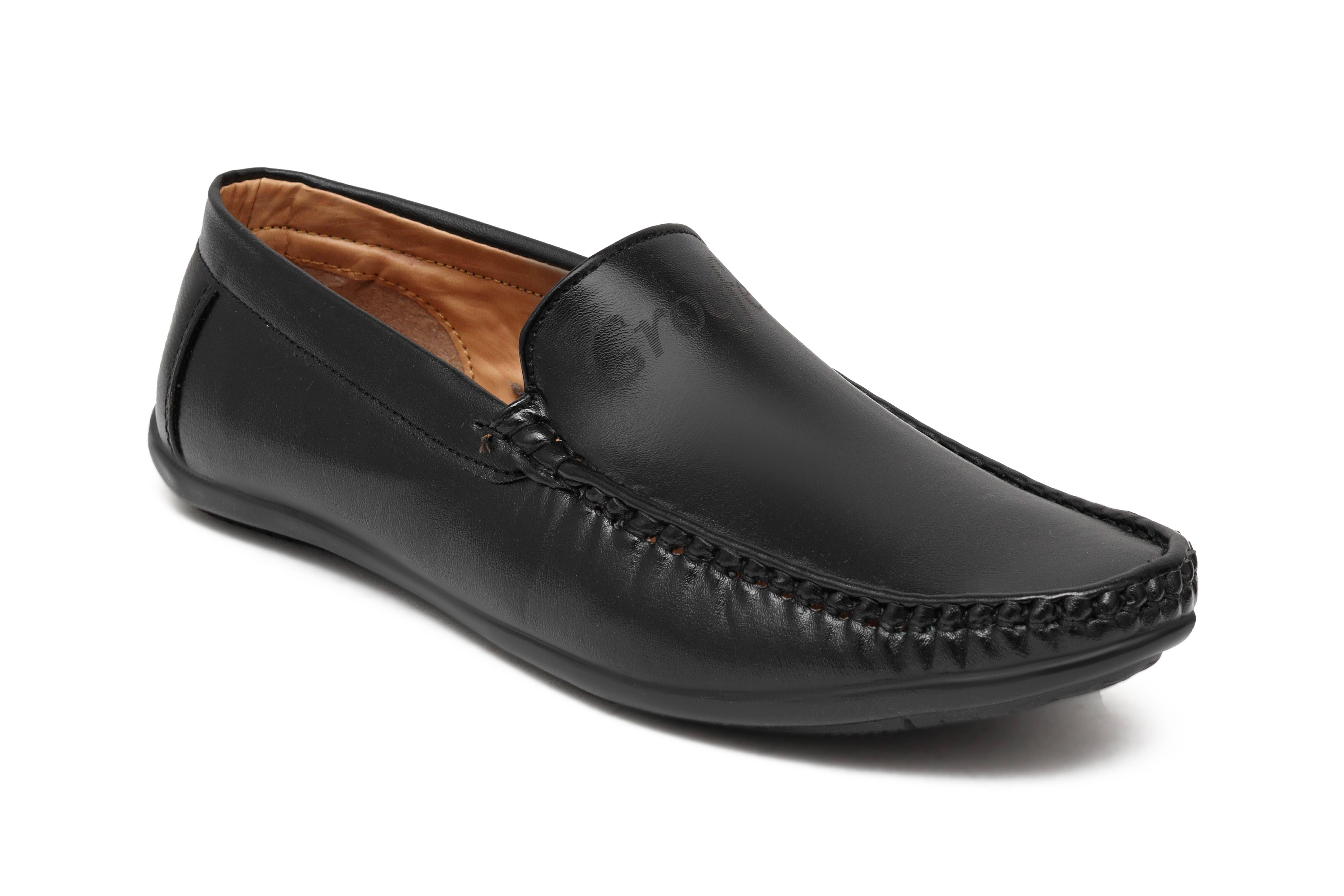     			Groofer Black Men's Slip on