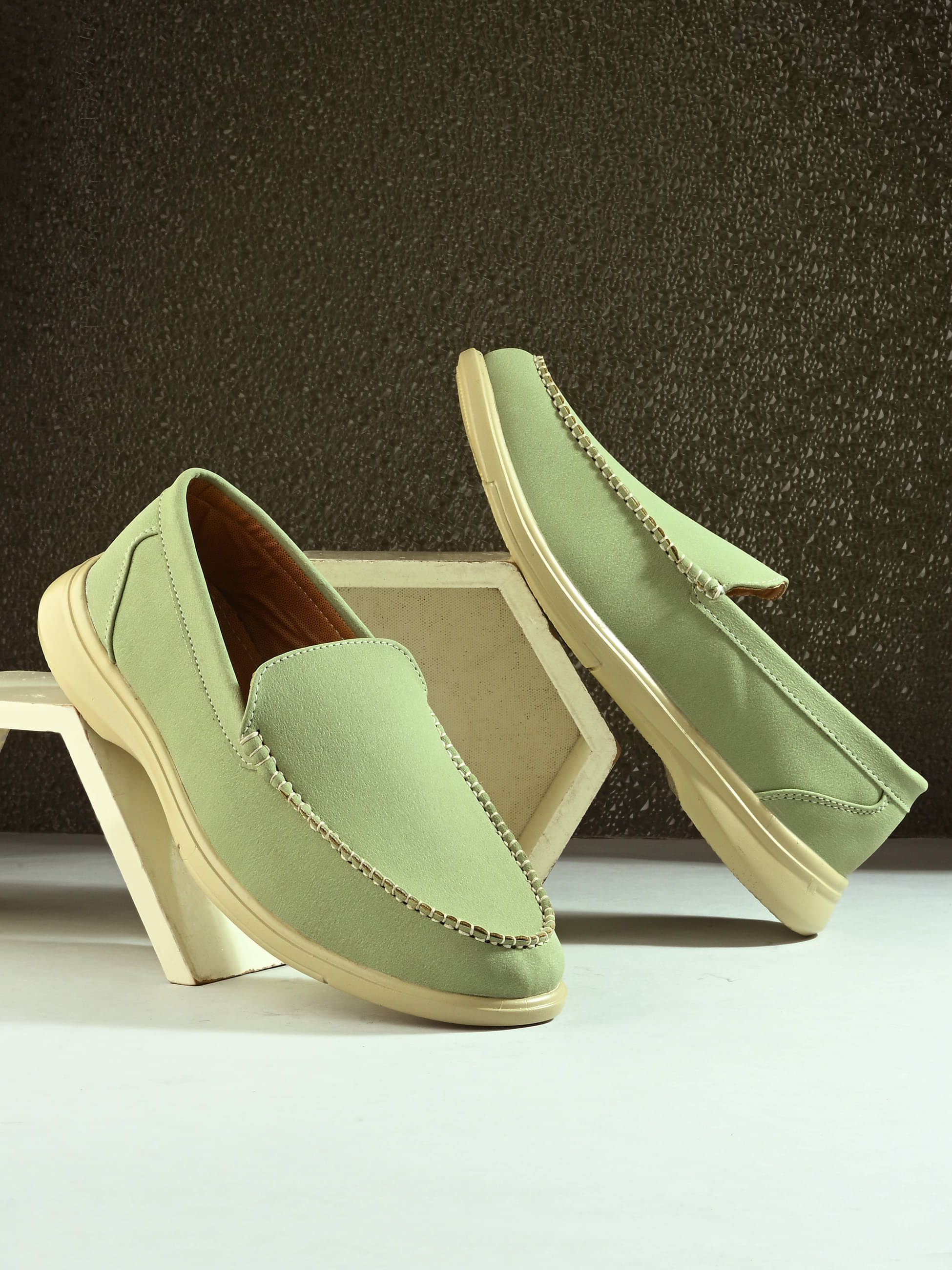     			IVRAH Green Men's Slip on
