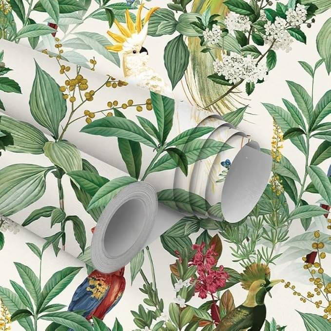     			JAS Home Decors Birds Wallpaper ( 45 x 500 ) cm ( Pack of 1 )