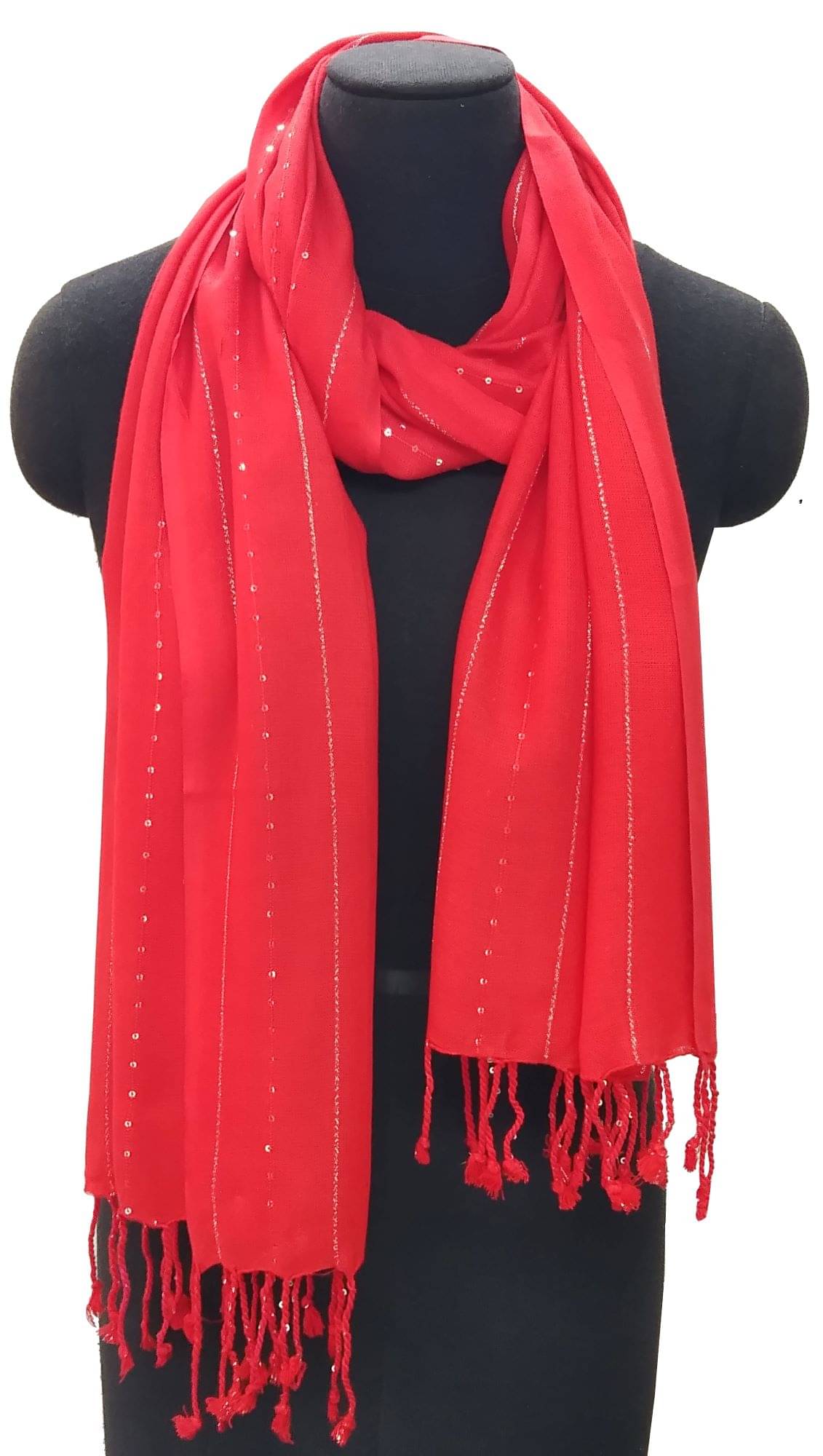 JVNINE Red Viscose Women's Stole ( Pack of 1 ) JVNINE Red Viscose Women's Stole ( Pack of 1 )