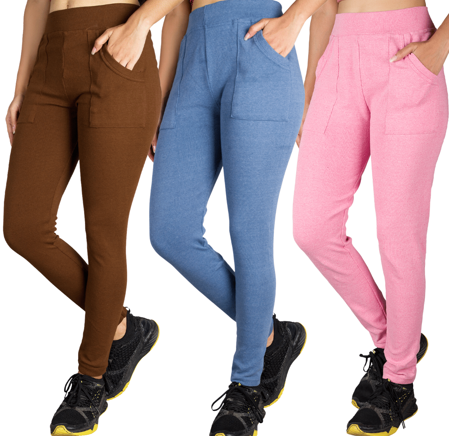     			KARARO JEGGINGS - Cotton Blend Skinny Fit DeepBlue Women's Jeggings ( Pack of 3 )