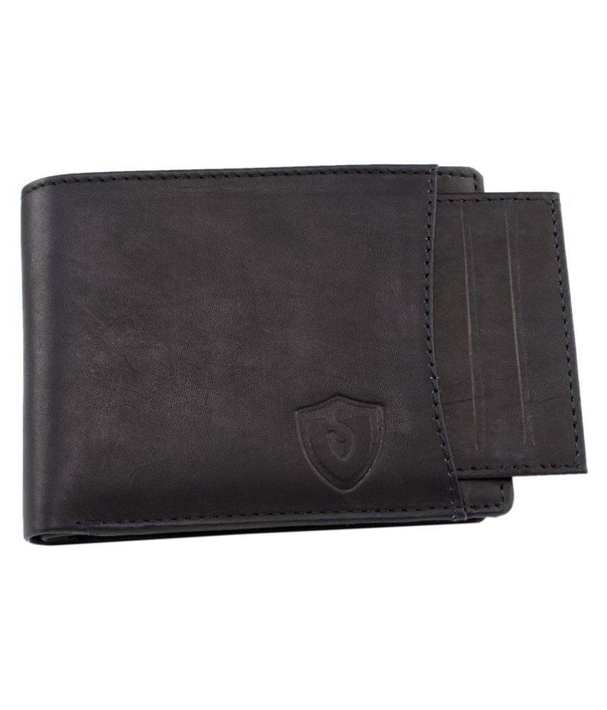     			Keviv Leather Solid Men's Two Fold Wallet With 9 Slots For Card ( Black , Pack of 1 )