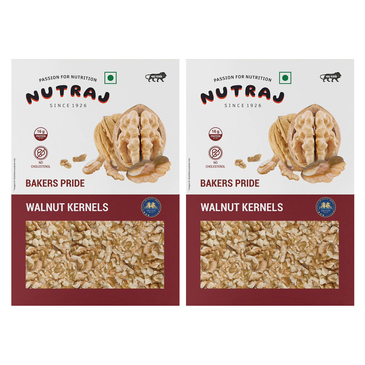 Nutraj Broken Walnut Kernals 500G (250G X 2), Akhort Giri 500G Nutraj Broken Walnut Kernals 500G (250G X 2), Akhort Giri 500G
