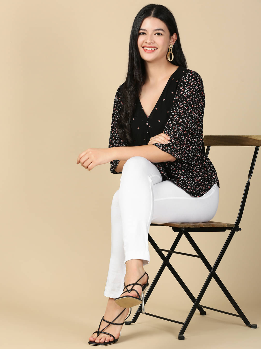     			PYNK Pack of 1 Cotton Blend Regular Women's Casual Pants ( White )