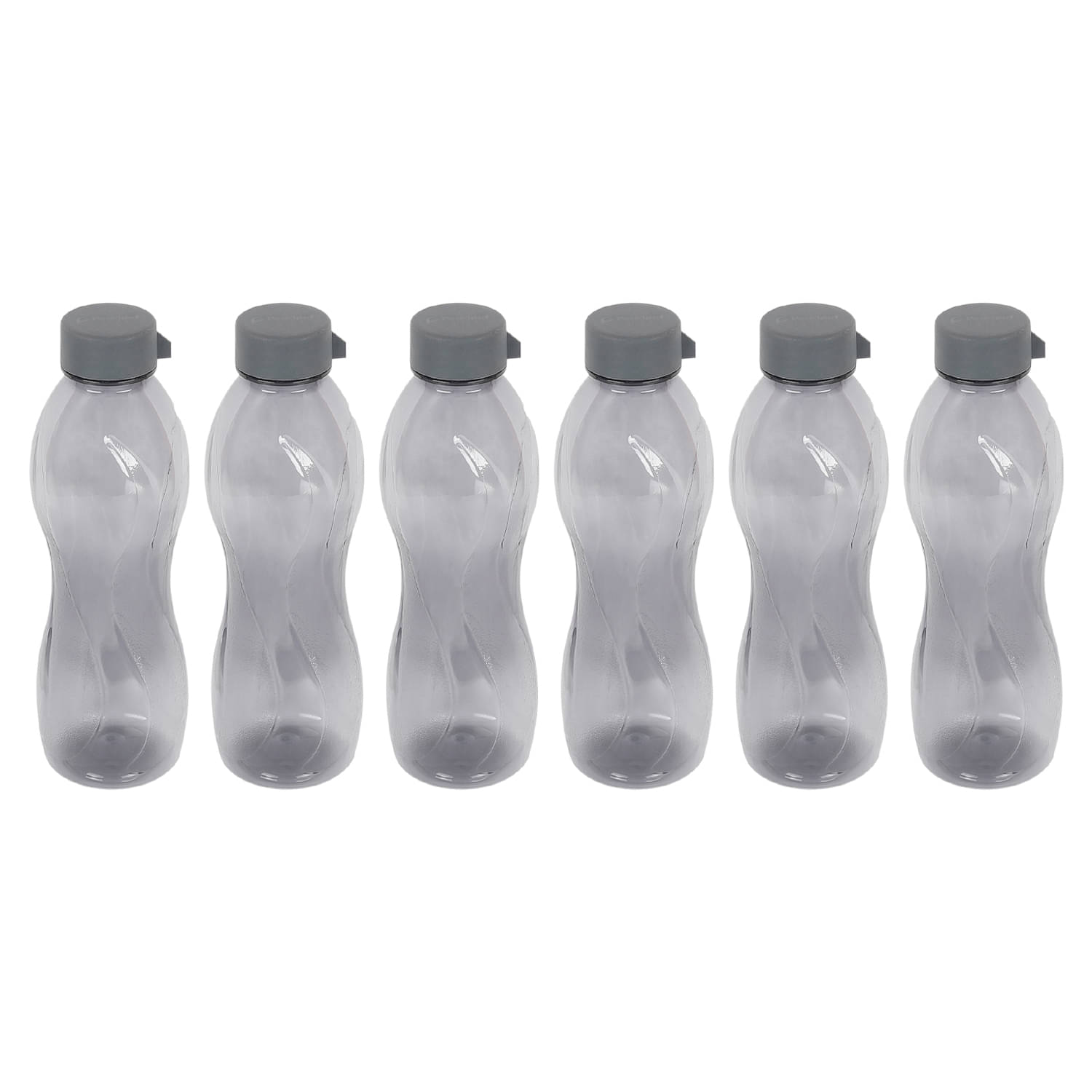     			PearlPet Pheonix Grey PET Water Bottle 1000 mL ( Set of 6 )