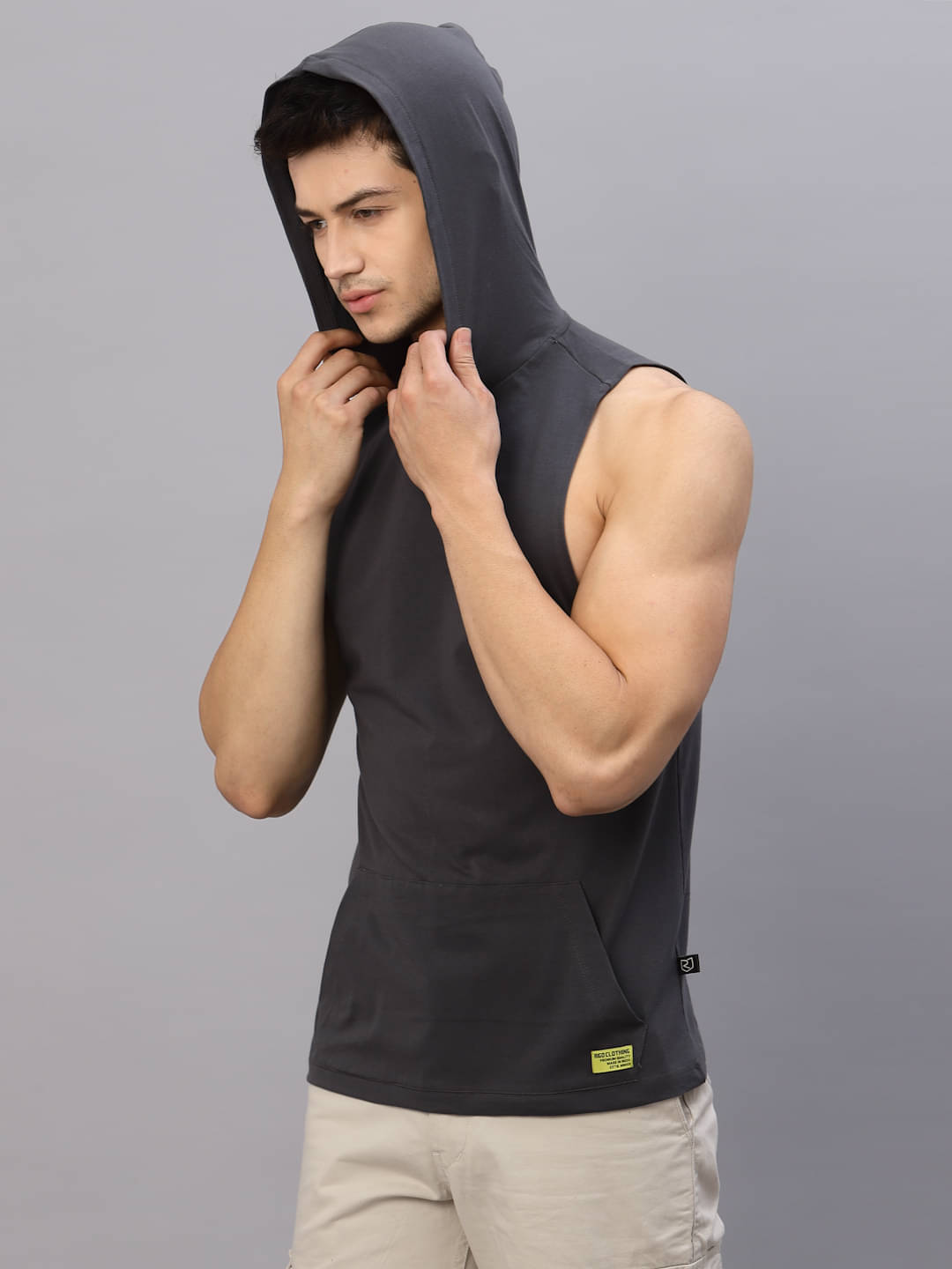     			Rigo Pack of 1 Cotton Gym Vest For Men ( Grey )