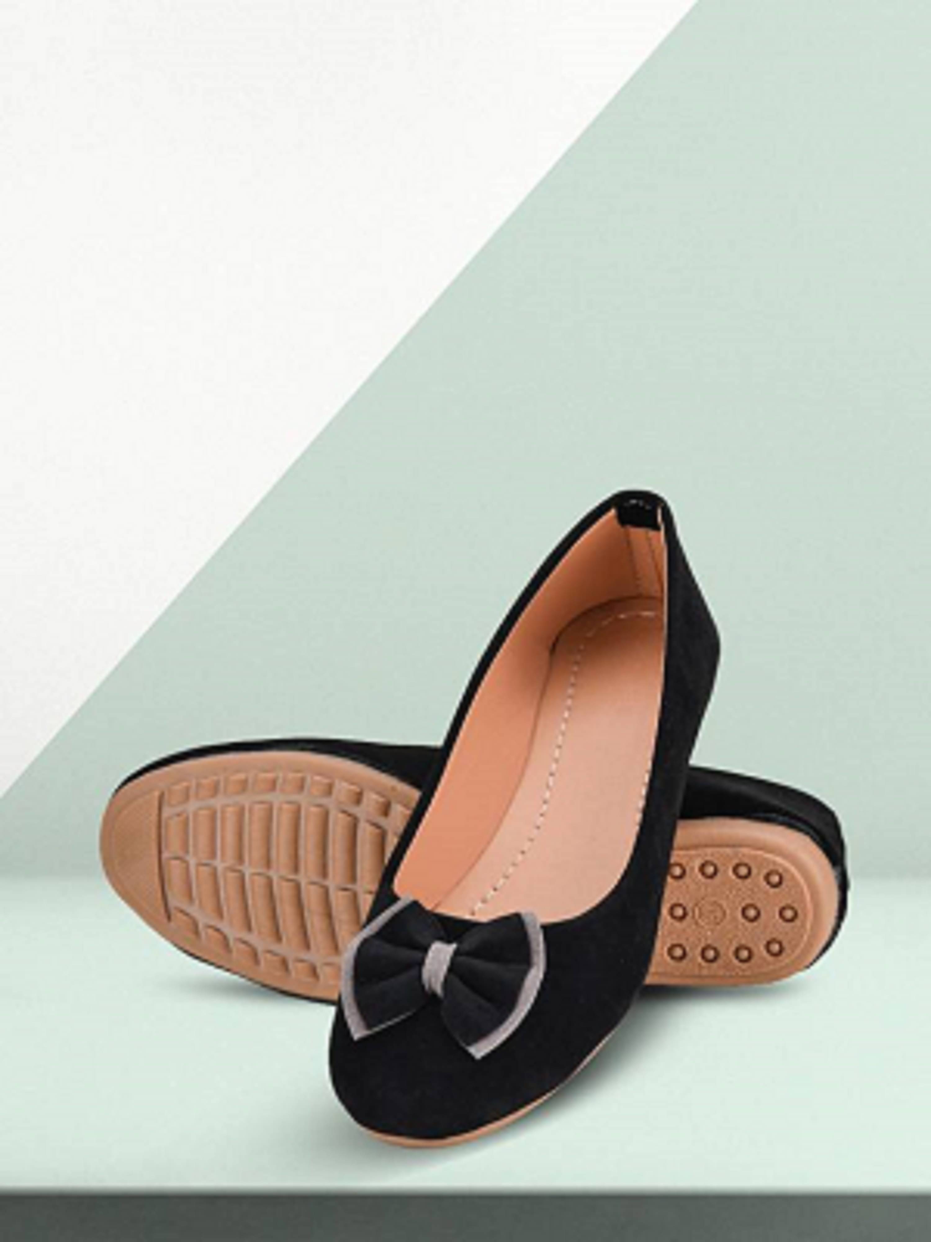     			SKOLL Black Women's Casual Ballerinas