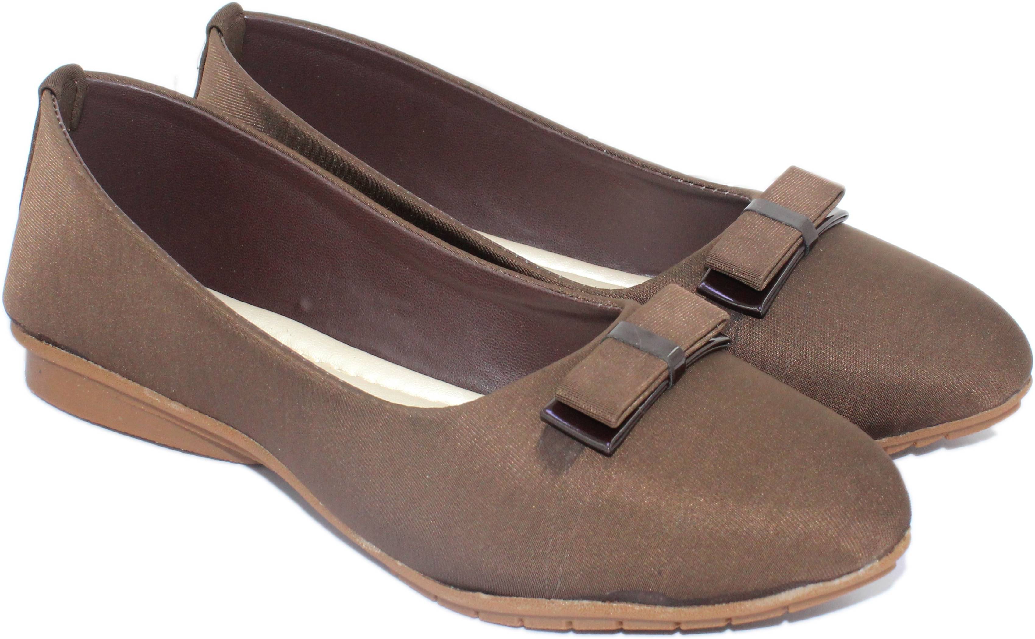     			SKOLL Brown Women's Casual Ballerinas