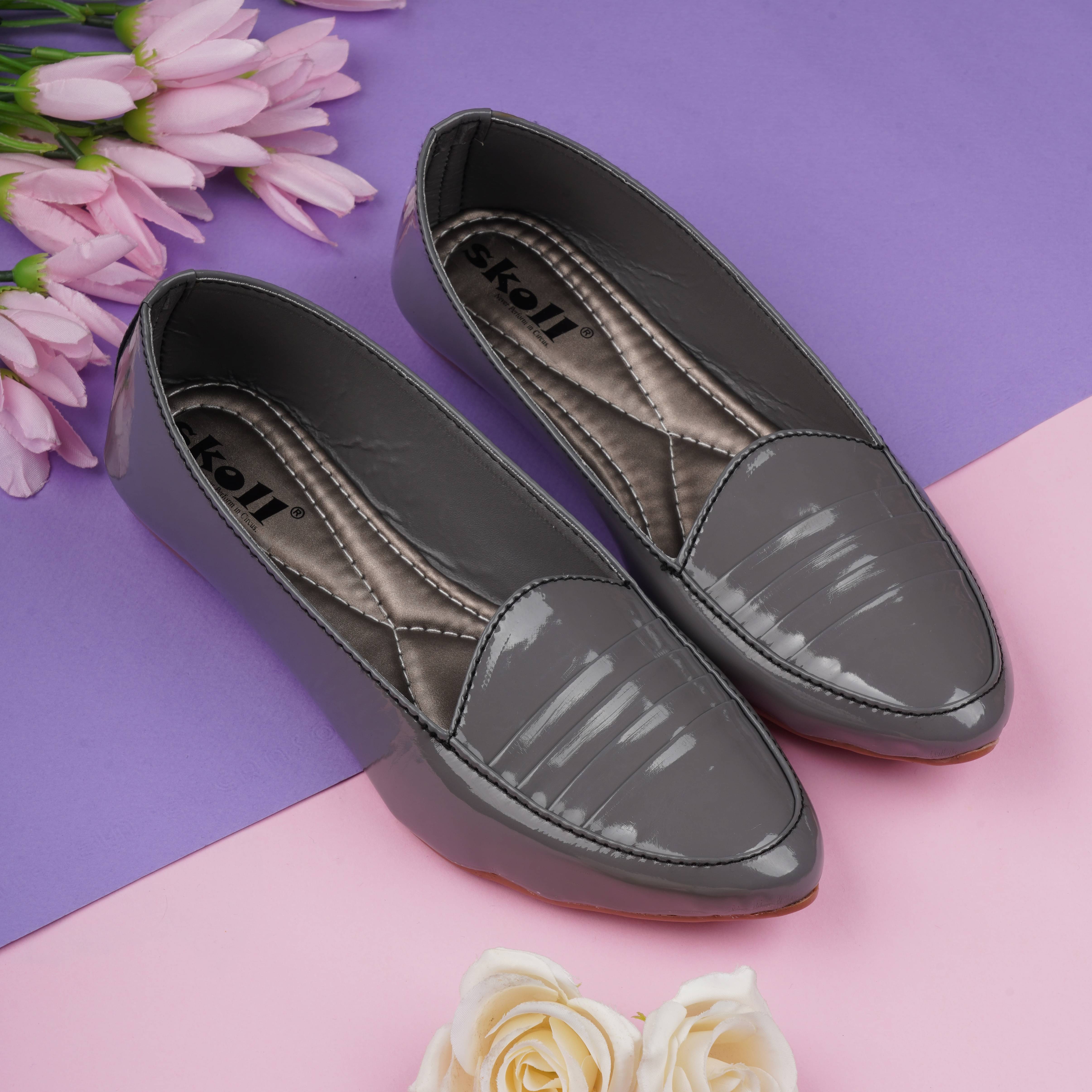 SKOLL Gray Women's Casual Ballerinas SKOLL Gray Women's Casual Ballerinas