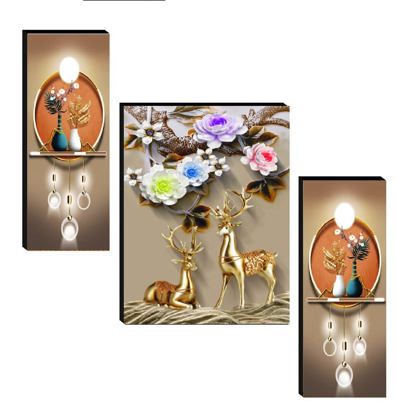     			SNDArt MDF Multicolour Single Photo Frame No. of Pieces- 3