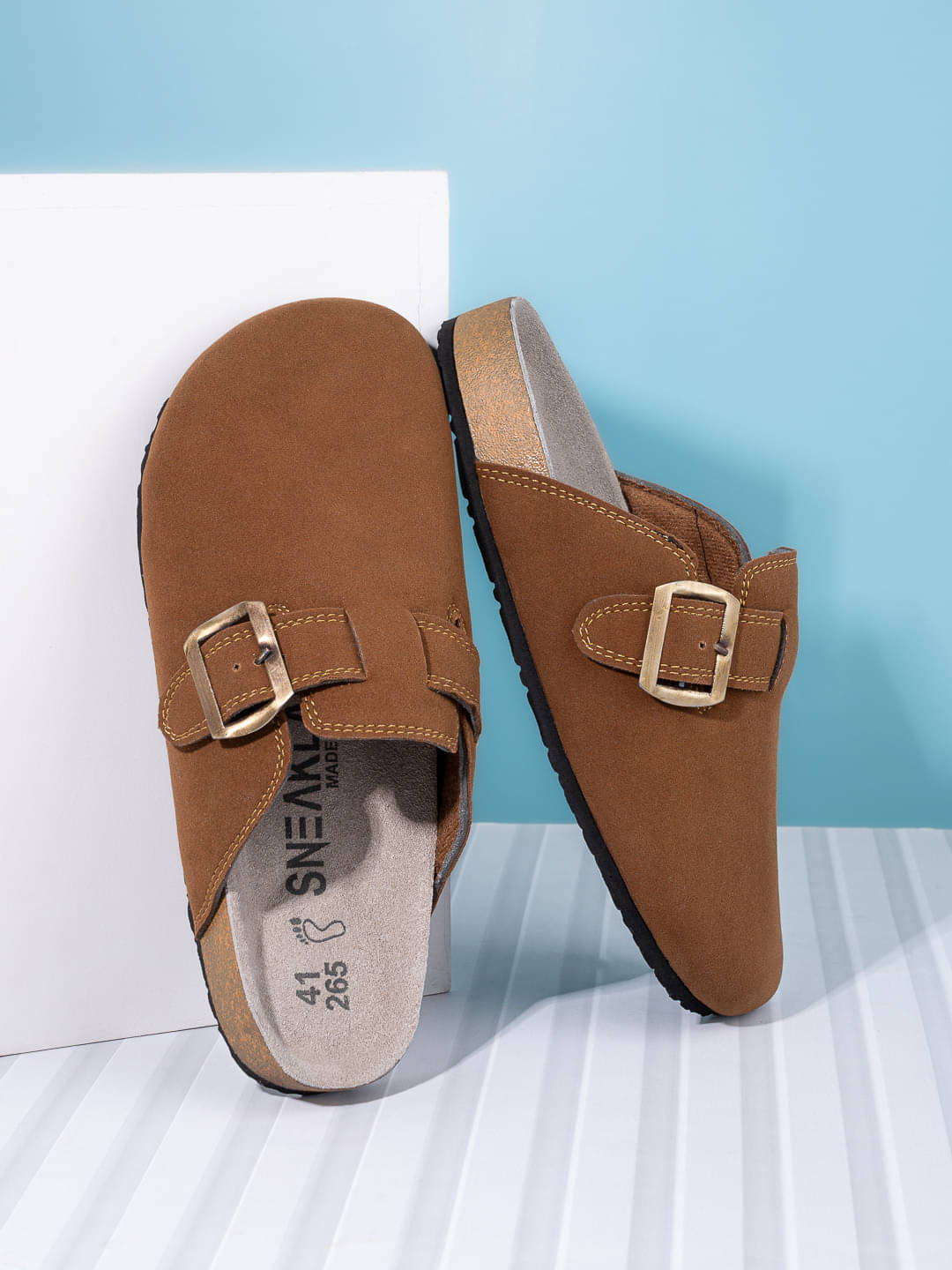     			Sneaklab Tan Men's Thong Flip Flop