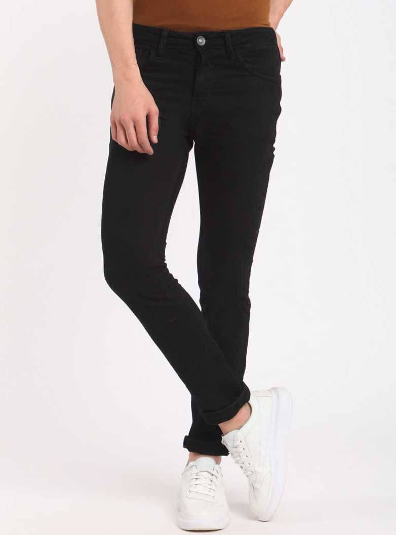     			Star4well Slim Fit Cuffed Hem Men's Jeans - Black ( Pack of 1 )