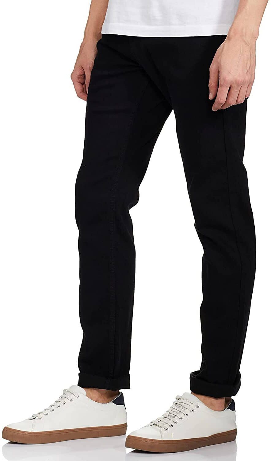     			Star4well Slim Fit Cuffed Hem Men's Jeans - Black ( Pack of 1 )