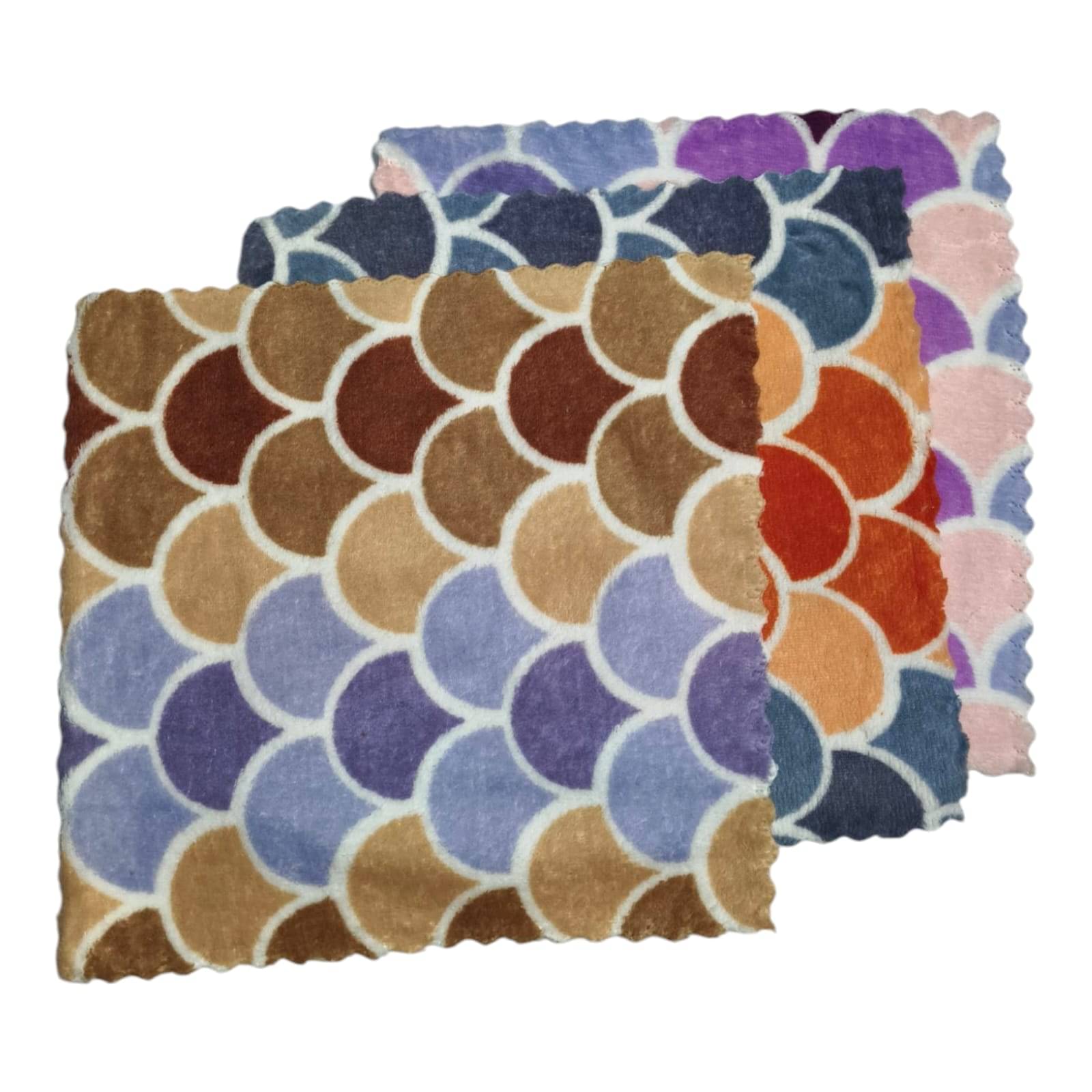     			Suraj Enterprise Pack of 6 Microfibre 301-350 -GSM Hand Towel ( Multicolor )