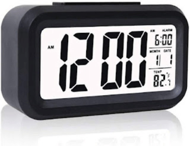     			sakimo Digital Plastic Rectangular Table Clock - Pack of 1