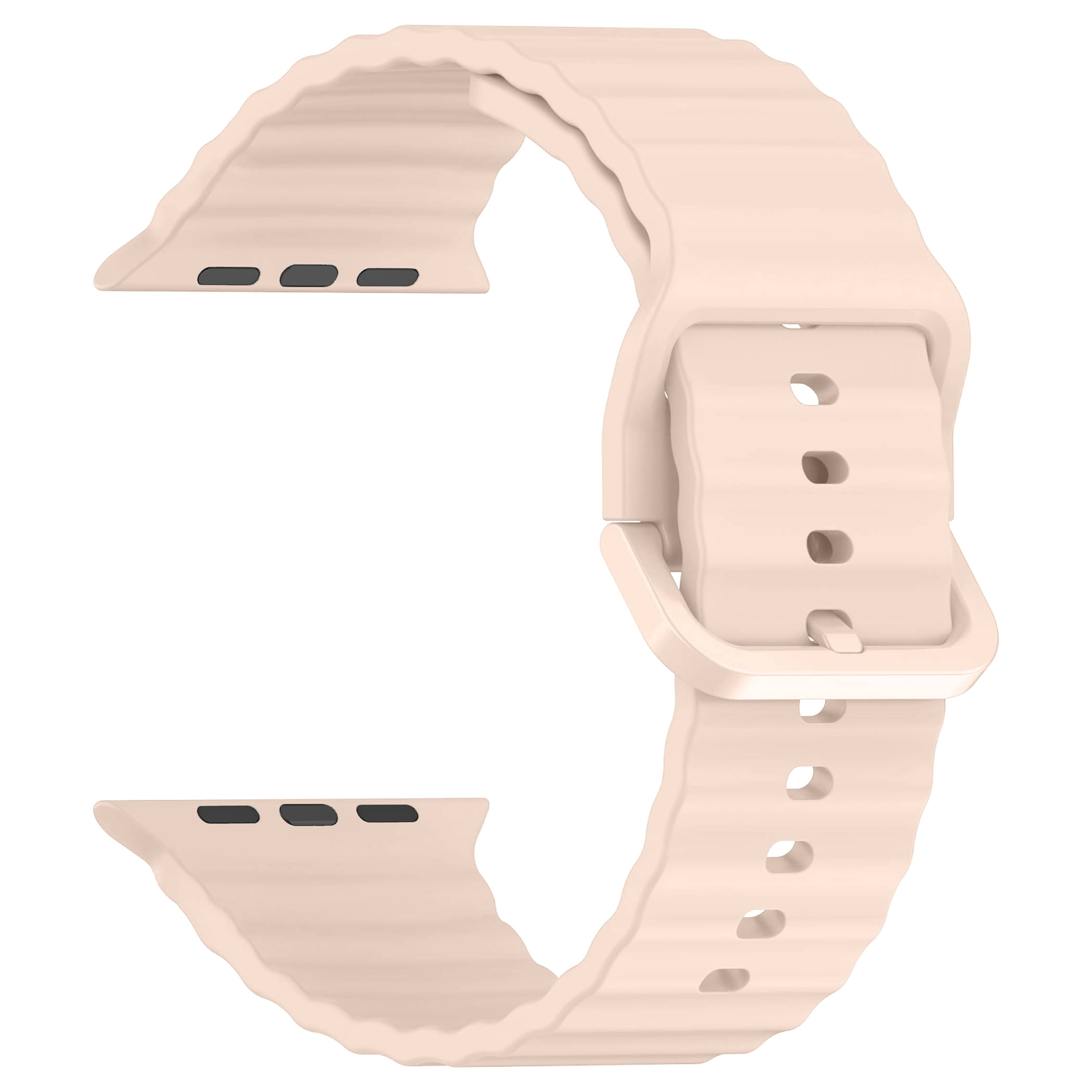     			ACM Watch Strap 42mm 44mm 45mm 46mm 49mm Slide Silicone Classy Belt compatible with Snapup Connect Plus Smartwatch Belt Luxury Band Creame Pink