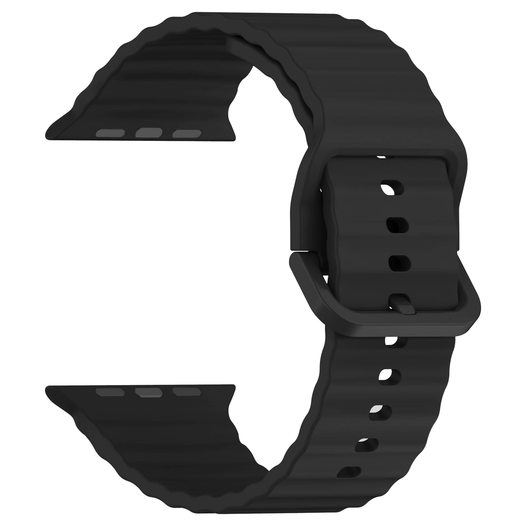     			ACM Watch Strap 42mm 44mm 45mm 46mm 49mm Slide Silicone Classy Belt compatible with Inbase Nova Smartwatch Belt Luxury Band Black
