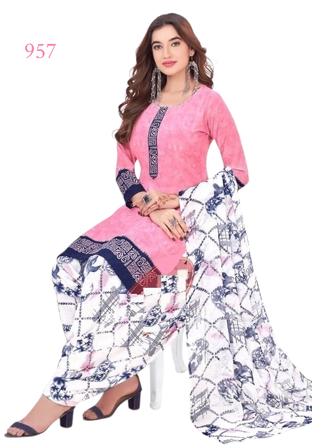 ANNAPURNA CREATION Unstitched Crepe Self Design Dress Material - Peach ( Pack of 1 ) ANNAPURNA CREATION Unstitched Crepe Self Design Dress Material - Peach ( Pack of 1 )