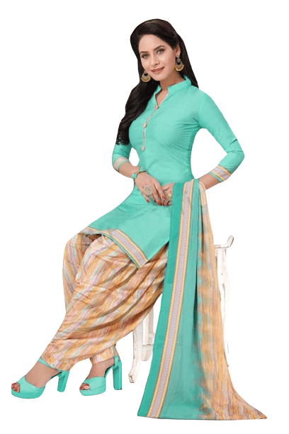     			ANNAPURNA CREATION Unstitched Crepe Solid Dress Material - Light Blue ( Pack of 1 )