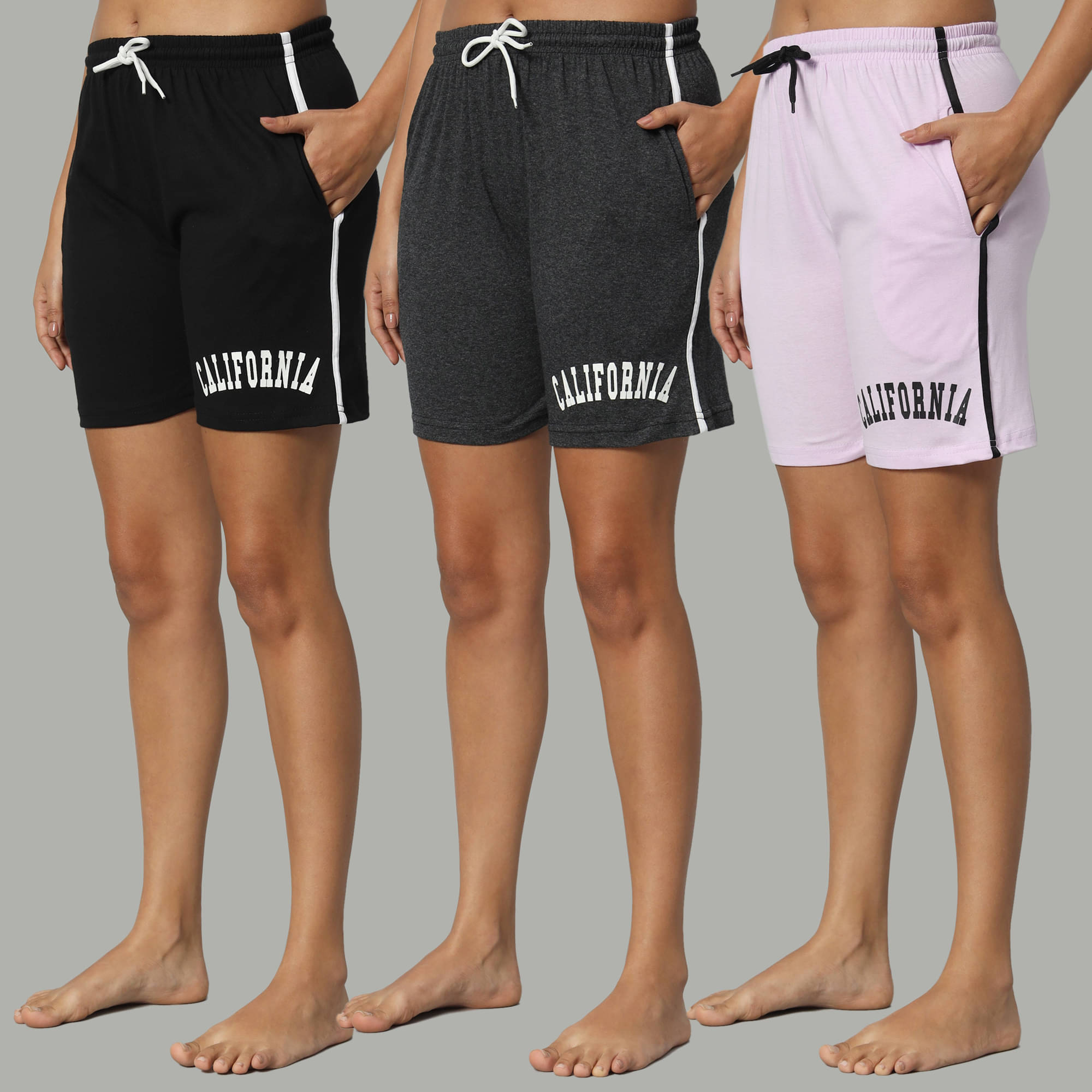     			DUCOHIVE Cotton Blend Bermuda - Multicolor 8 Pack of 3