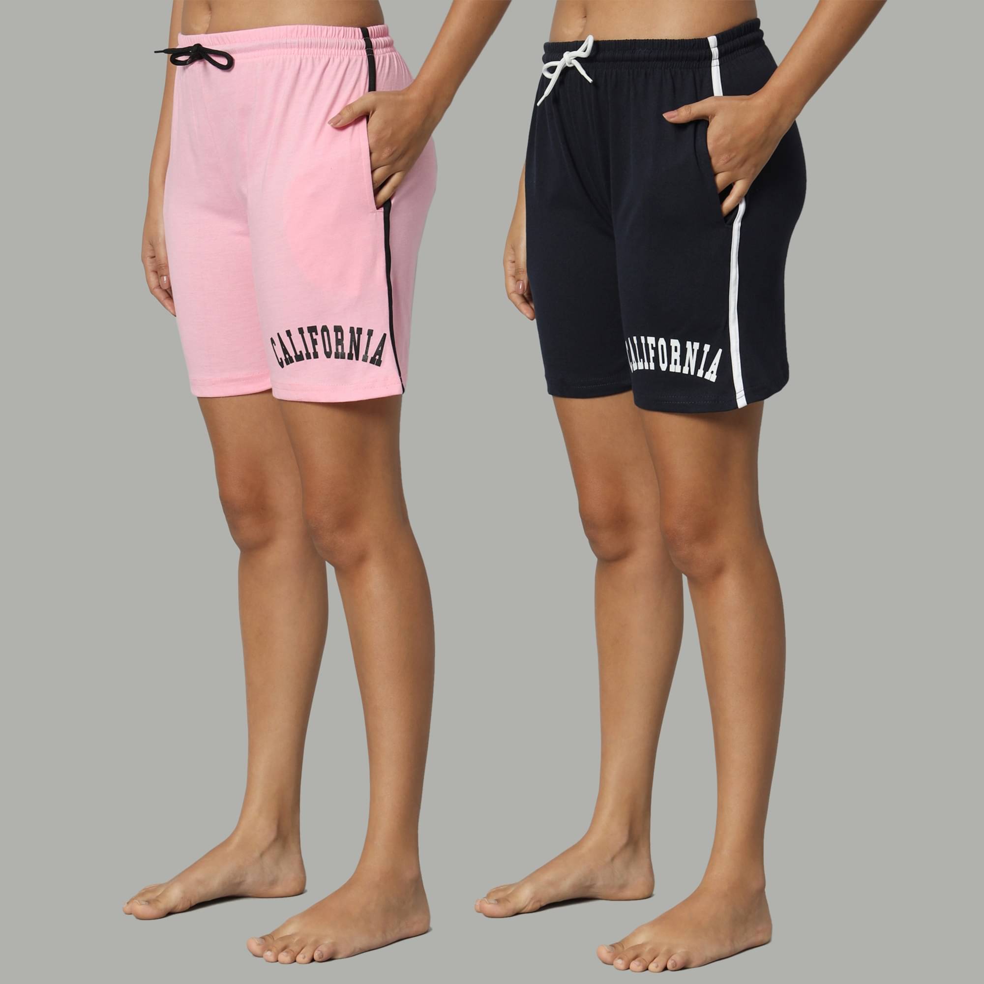     			DUCOHIVE Cotton Blend Bermuda - Multicolor 7 Pack of 2