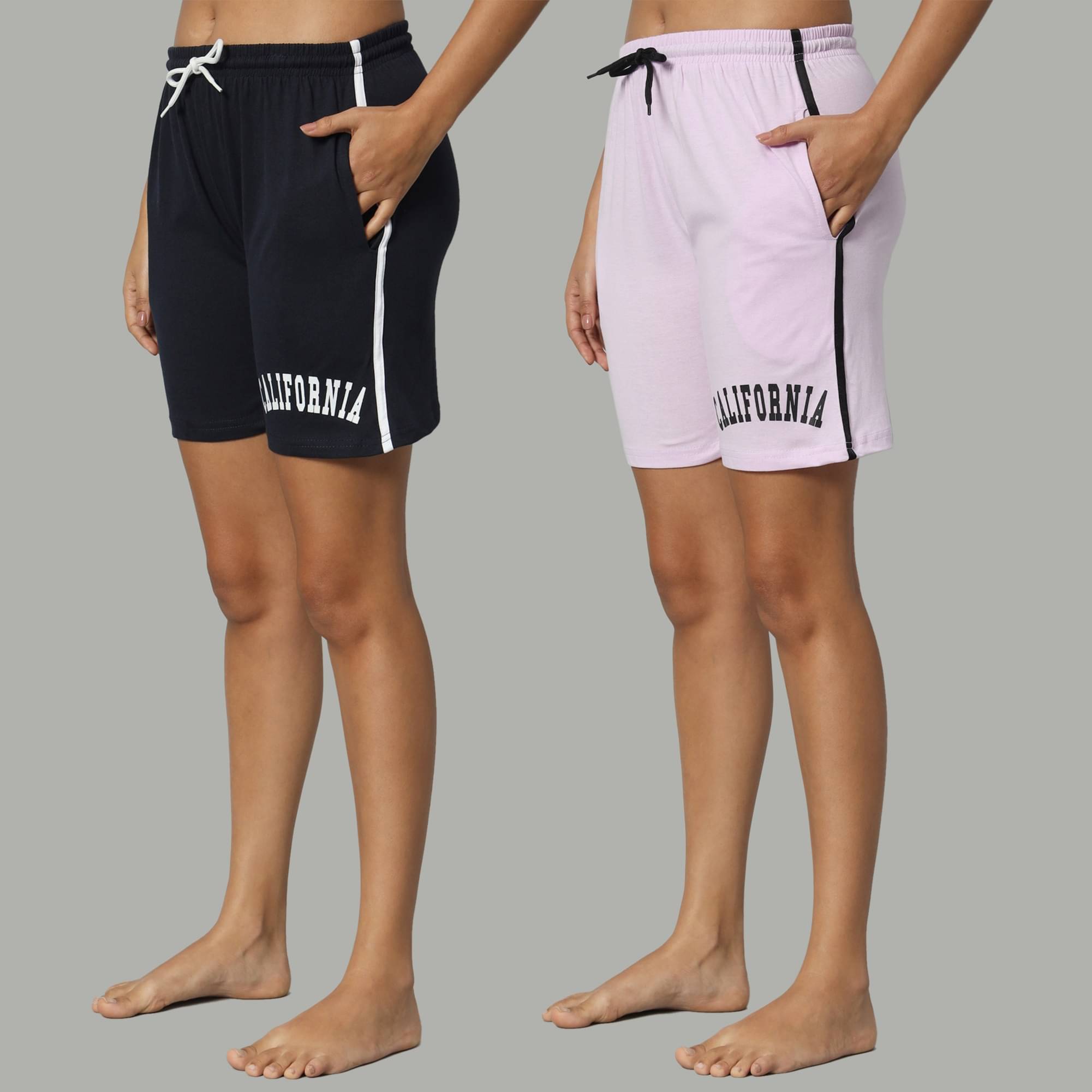     			DUCOHIVE Cotton Blend Bermuda - Multicolor 5 Pack of 2