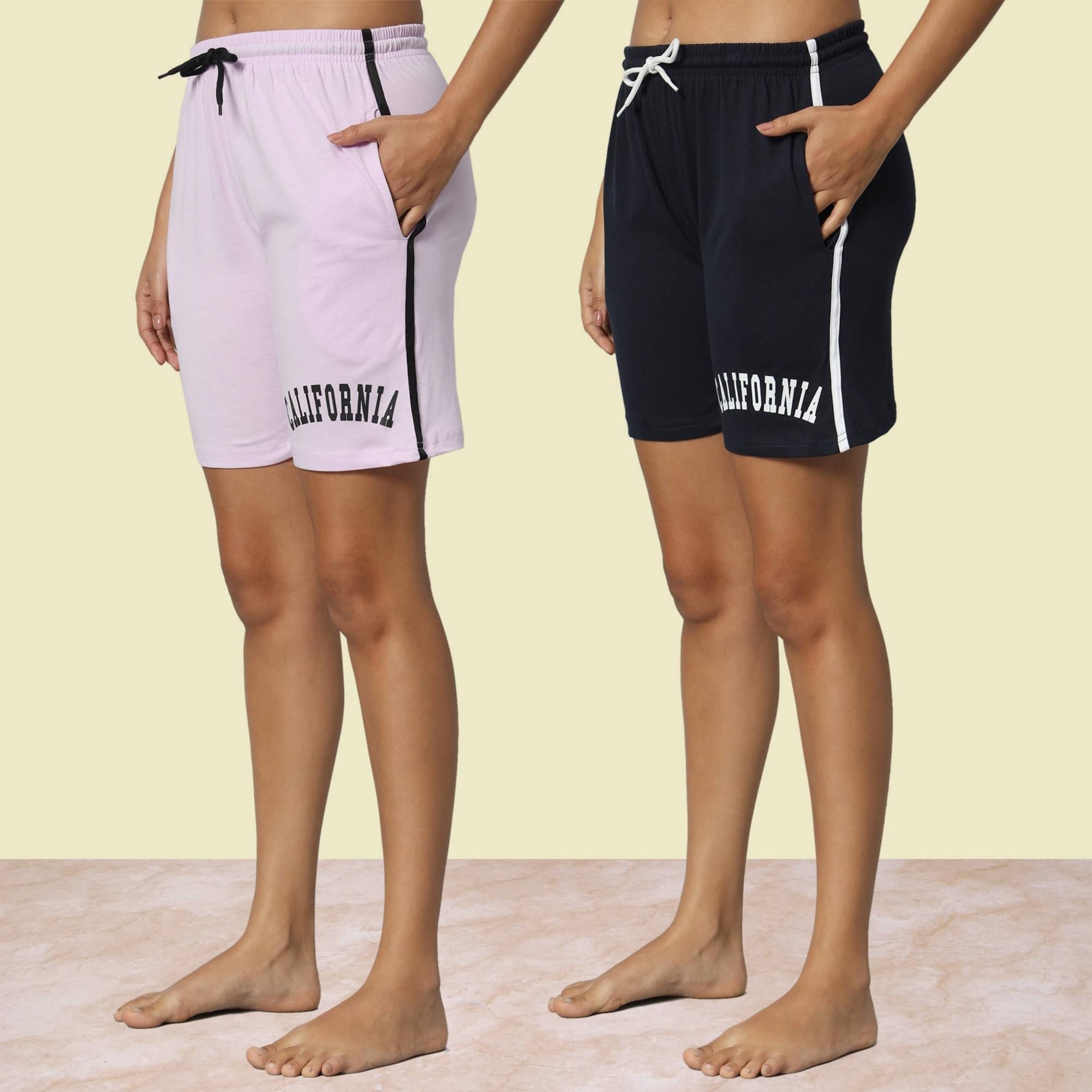     			DUCOHIVE Cotton Blend Bermuda - Multicolor 9 Pack of 2
