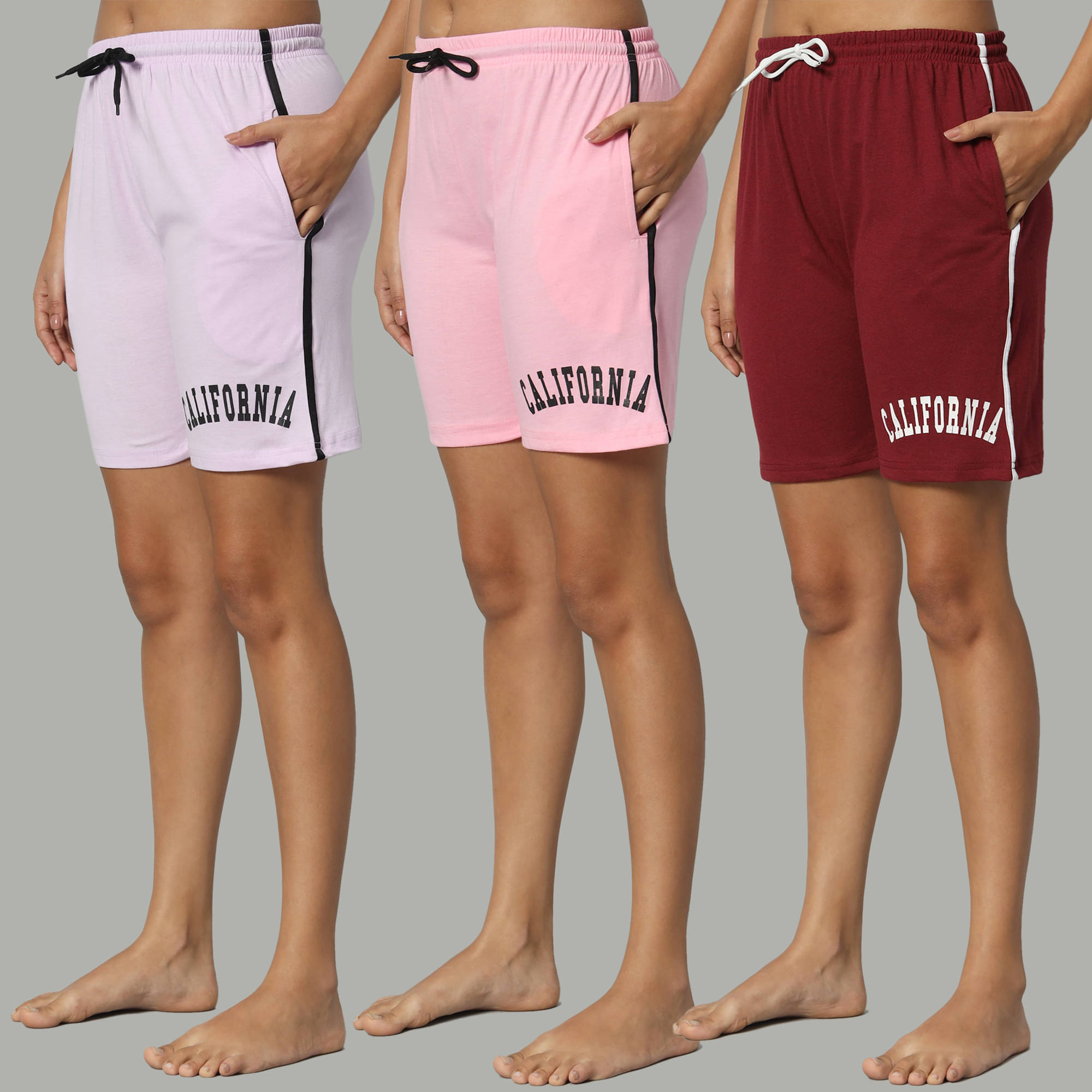     			DUCOHIVE Cotton Blend Bermuda - Multicolor 11 Pack of 3