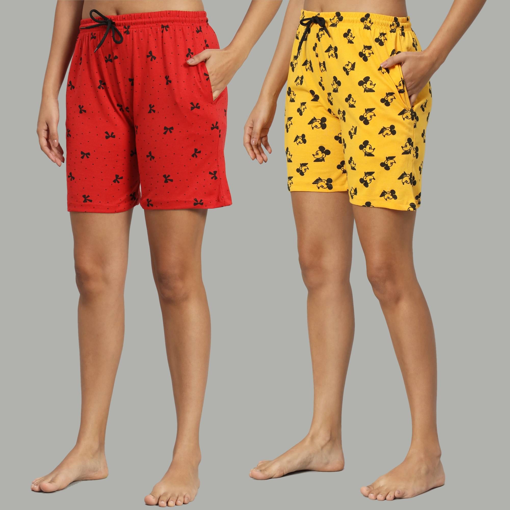     			DUCOHIVE Cotton Blend Bermuda - Multicolor 7 Pack of 2