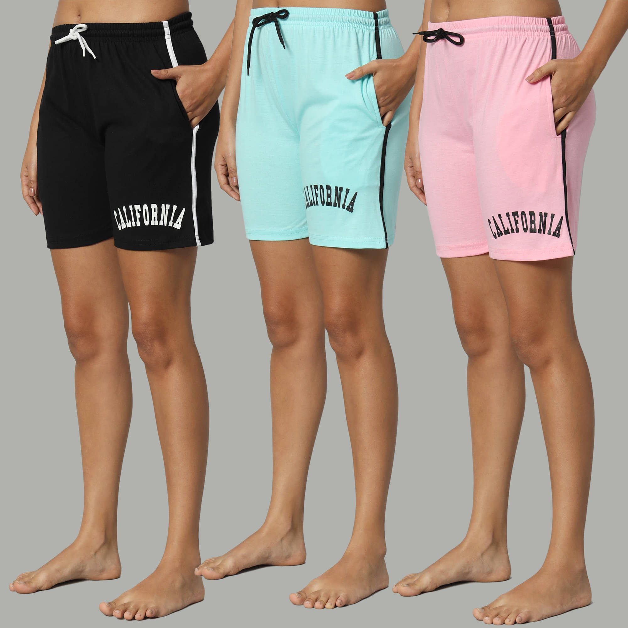     			DUCOHIVE Cotton Blend Bermuda - Multicolor 11 Pack of 3
