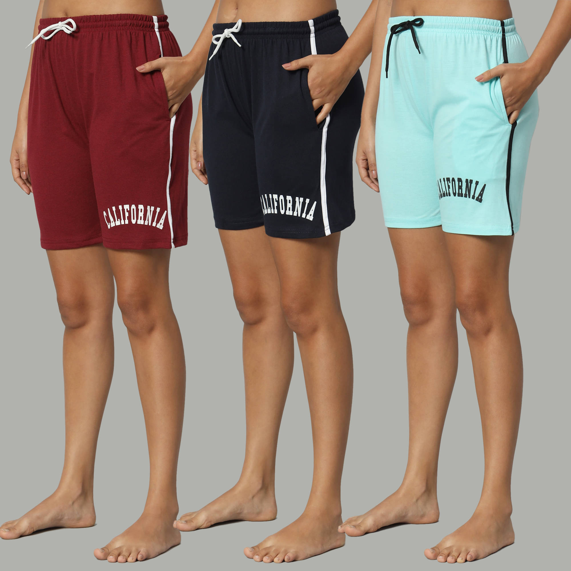     			DUCOHIVE Cotton Blend Bermuda - Multicolor 15 Pack of 3