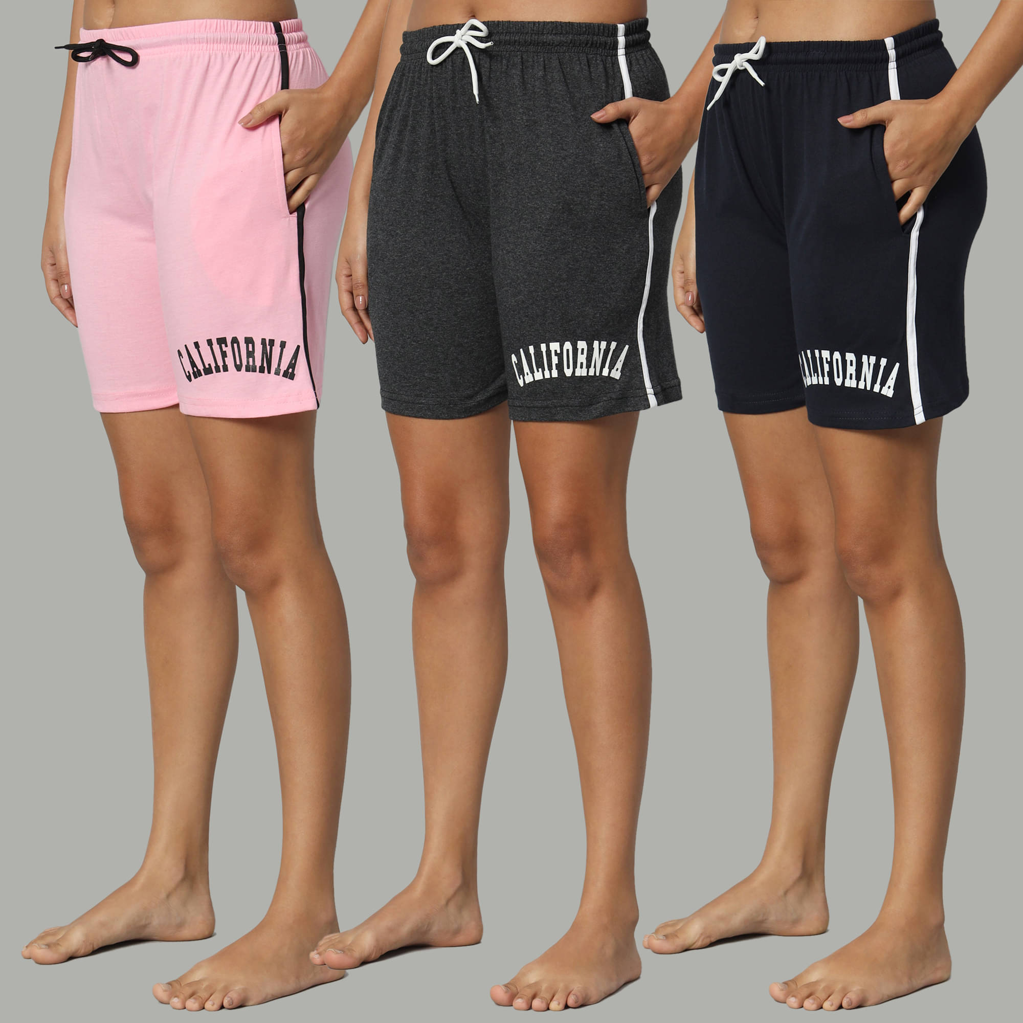    			DUCOHIVE Cotton Blend Bermuda - Multicolor 9 Pack of 3