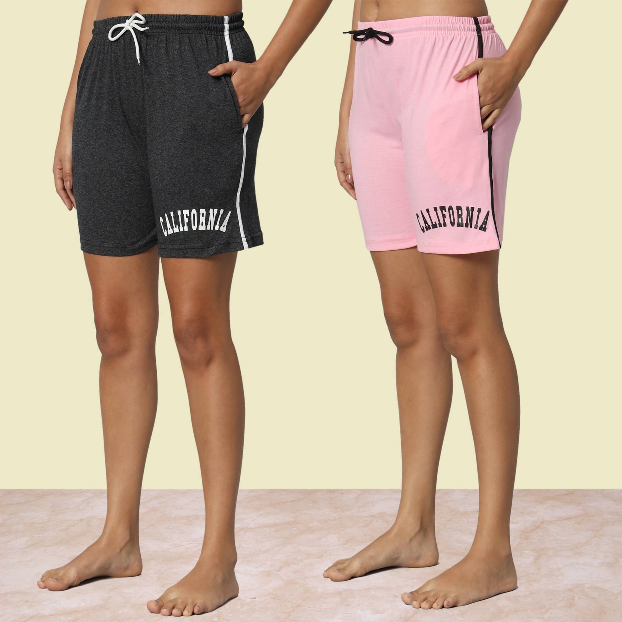     			DUCOHIVE Cotton Blend Bermuda - Multicolor 3 Pack of 2