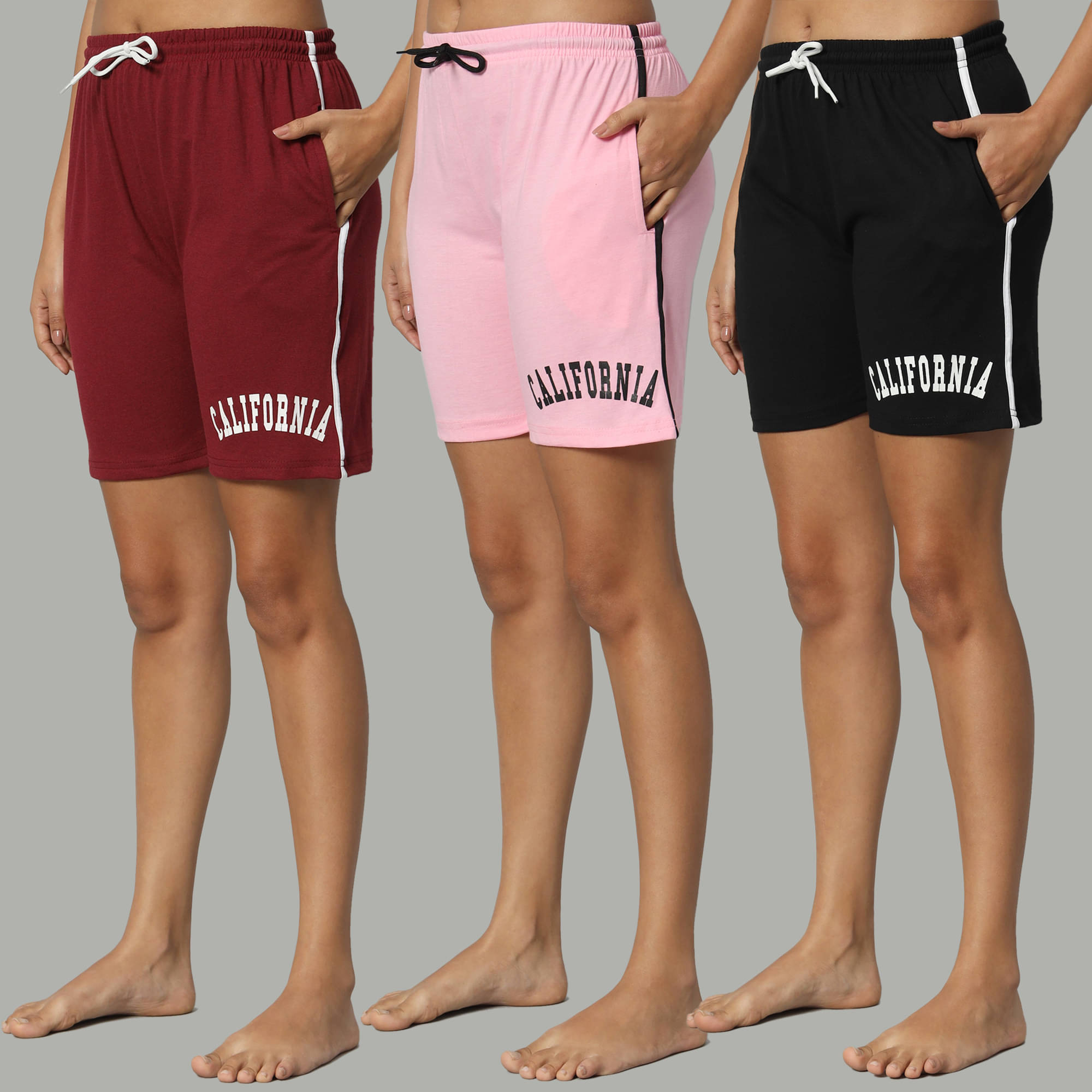     			DUCOHIVE Cotton Blend Bermuda - Multicolor 9 Pack of 3