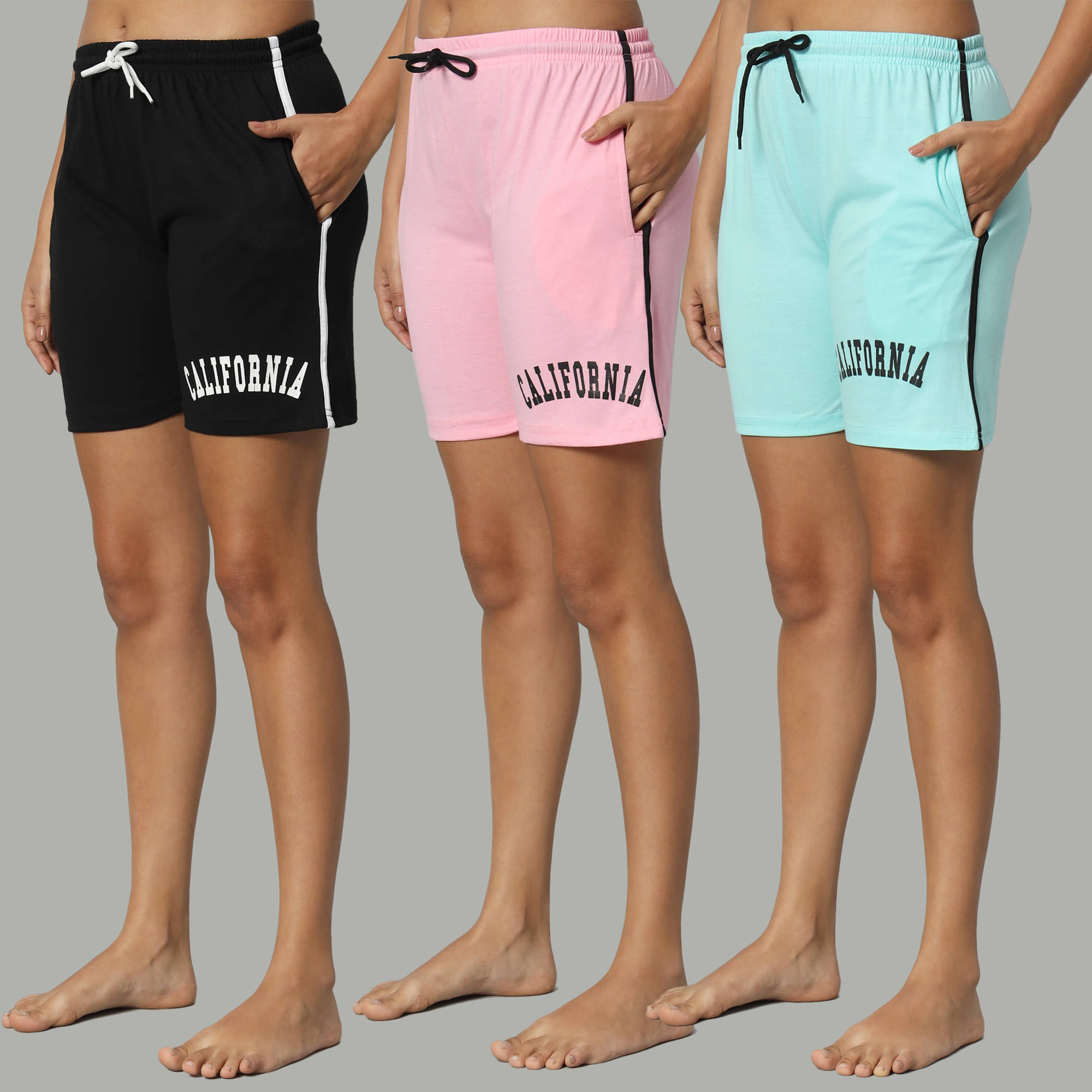     			DUCOHIVE Cotton Blend Bermuda - Multicolor 15 Pack of 3