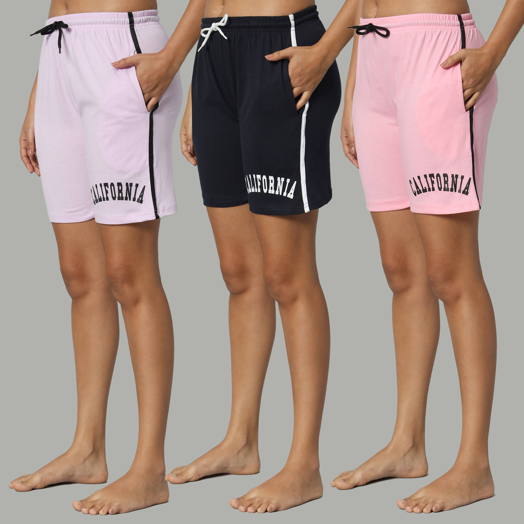     			DUCOHIVE Cotton Blend Bermuda - Multicolor 14 Pack of 3