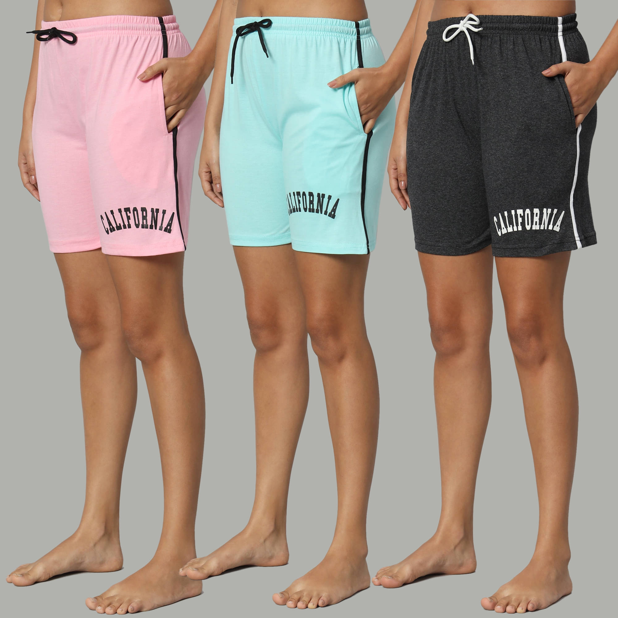     			DUCOHIVE Cotton Blend Bermuda - Multicolor 4 Pack of 3
