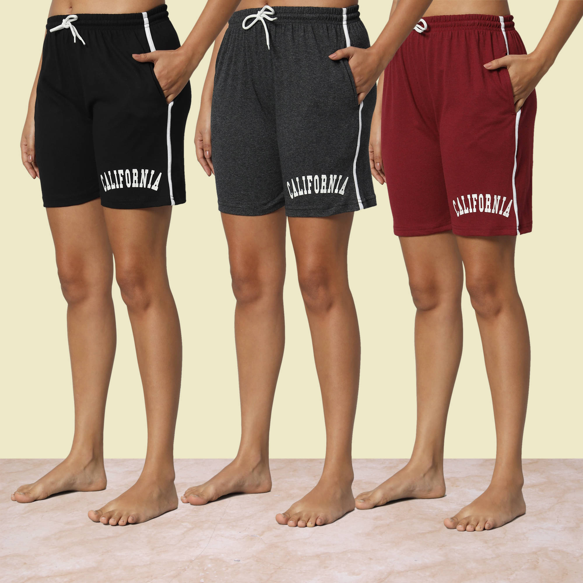     			DUCOHIVE Cotton Blend Bermuda - Multicolor 14 Pack of 3