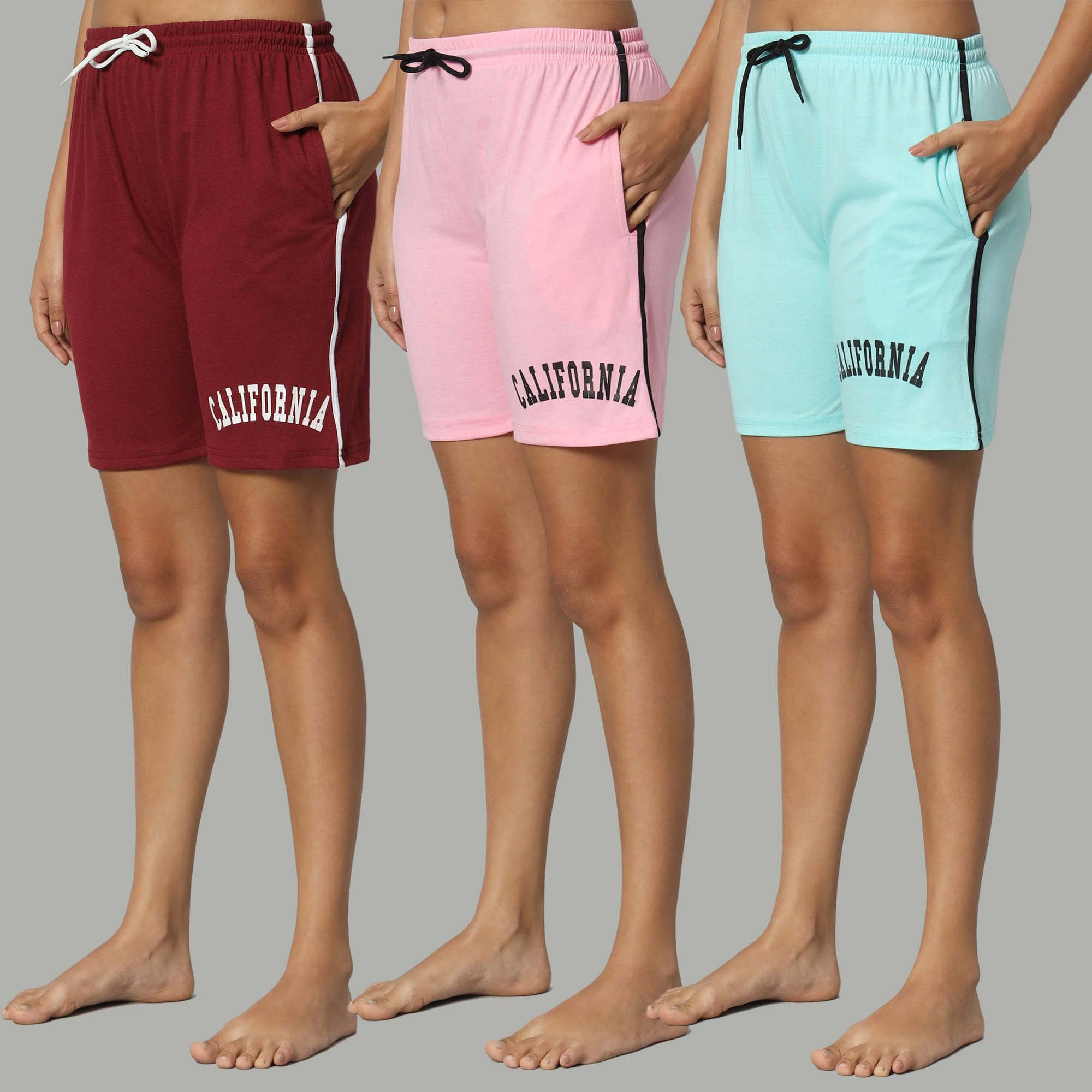     			DUCOHIVE Cotton Blend Bermuda - Multicolor 14 Pack of 3