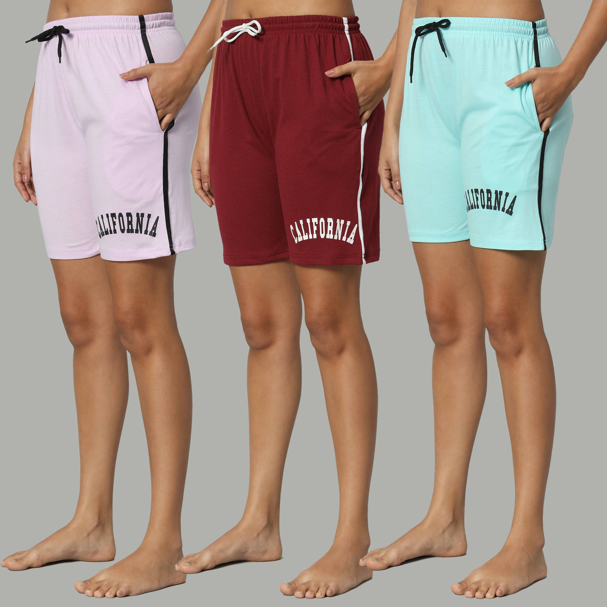     			DUCOHIVE Cotton Blend Bermuda - Multicolor 14 Pack of 3